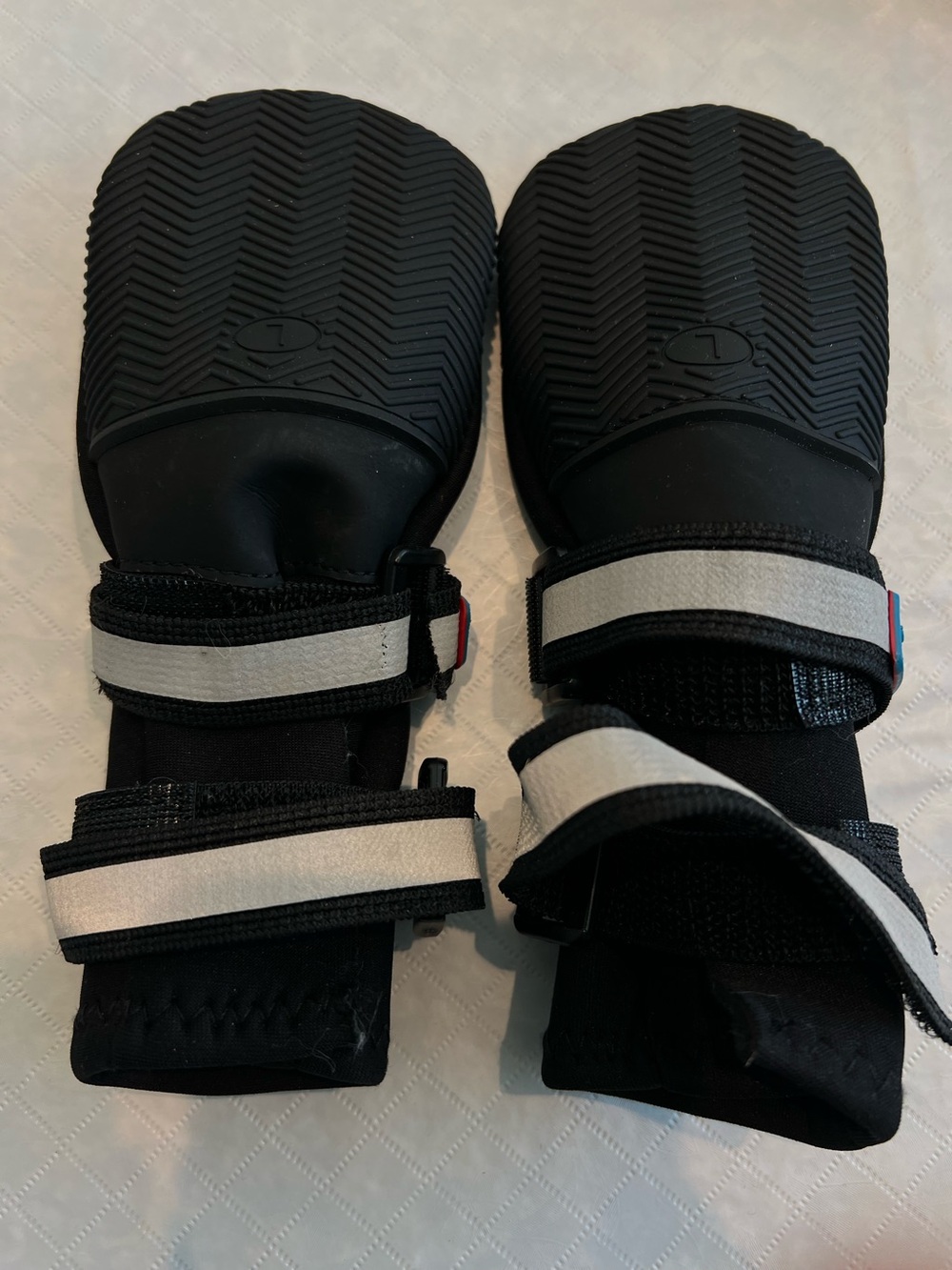 🐾Bark Brite All Weather Reflective Neoprene Dog Boots Black Large Dog Shoes